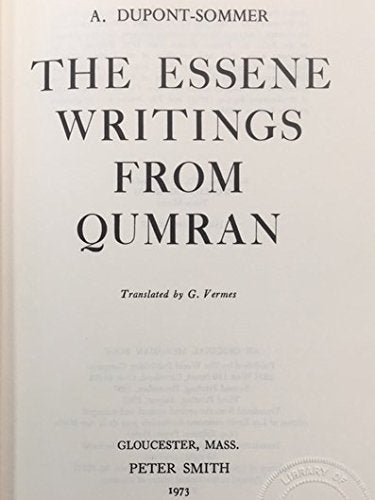 Essene Writings from Qumran,Used