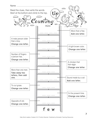 Daily Word Ladders: Grades 23: 100 Reproducible Word Study Lessons That Help Kids Boost Reading, Vocabulary, Spelling & Phonics-used