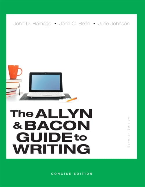 Allyn & Bacon Guide to Writing, The, Concise Edition (7th Edition),Used