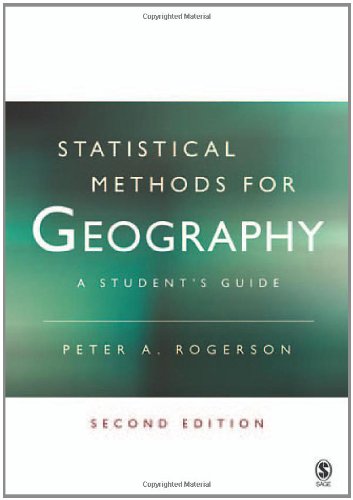 Statistical Methods for Geography: A Student's Guide,Used