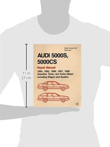 Audi 5000s, 5000cs: Official Factory Repair Manual, 1984, 1985, 1986, 1987, 1988 : Gasoline, Turbo, and Turbo Diesel, Including ,Used