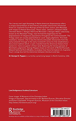 The Literary and Legal Genealogy of Native American Dispossession (Indigenous Peoples and the Law),Used