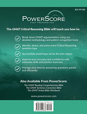 Powerscore GMAT Critical Reasoning Bible 2020: A Comprehensive System for Attacking GMAT Critical Reasoning Questions!,Used