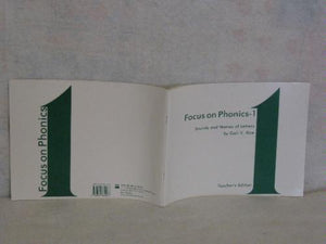 Focus on Phonics1: Sounds and Names of Letters/Teacher's Edition,Used