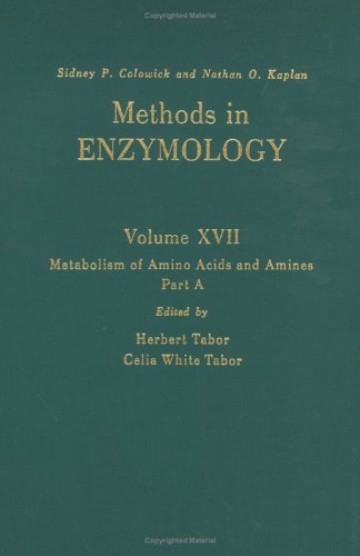 Metabolism Of Amino Acids And Amines: Part A (Volume 17A) (Methods In Enzymology, Volume 17A),Used