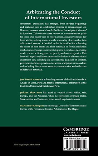 Arbitrating the Conduct of International Investors,Used