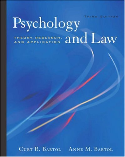 Psychology and Law: Theory, Research, and Application (with InfoTrac),New