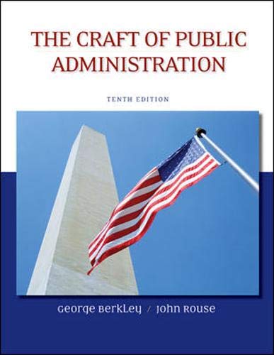 The Craft of Public Administration,Used