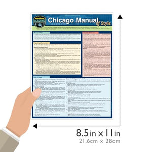 Chicago Manual Of Style Guidelines QuickStudy Laminated Reference Guide (QuickStudy Academic),Used