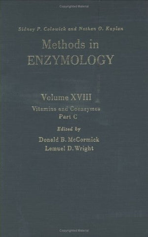 Vitamins and Coenzymes, Part C (Volume 18C) (Methods in Enzymology, Volume 18C),Used