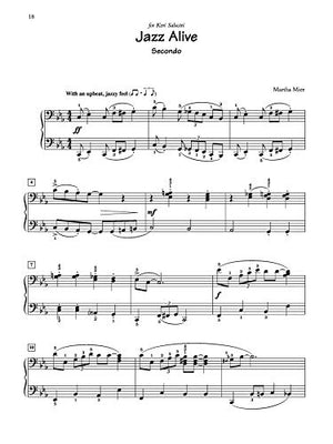 Jazz, Rags & Blues for Two, Bk 4: 4 Original Duets for Late Intermediate to Early Advanced Pianists,Used
