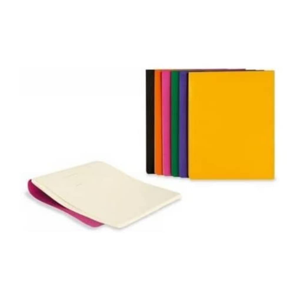 Moleskine Volant Reporter Refill Notebook For Ipad, Plain, (Set Of 2), Orange Yellow (7 X 9) (Travel Collection)