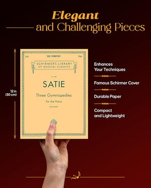 3 Gymnopedies: Schirmer Library of Classics Volume 1869 Piano Solo  Classical Piano Sheet Music Book with 3 Legendary Compositi,New