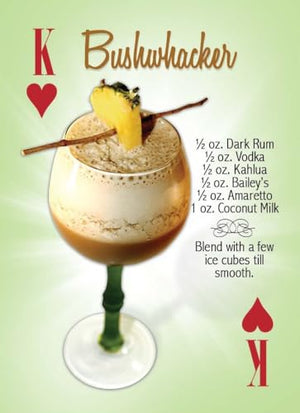 Tropical Cocktail Drink Recipes Playing Cards 54 Cards,New