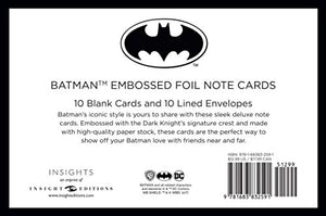 DC Comics: Batman Foil Note Cards (Set of 10),Used