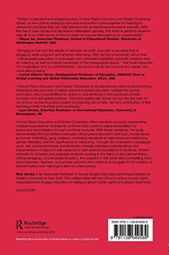 Critical Peace Education and Global Citizenship (Critical Social Thought),Used