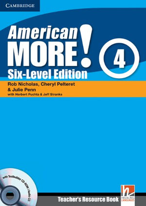 American More! SixLevel Edition Level 4 Teacher's Resource Book with Testbuilder CDROM/Audio CD,Used