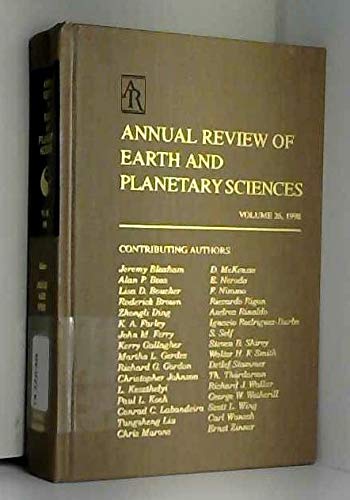 Annual Review of Earth and Planetary Sciences: 1998 (Annual Review of Earth & Planetary Sciences),Used
