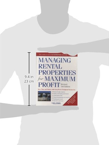 Managing Rental Properties for Maximum Profit, Revised 3rd Edition: Save Time and Money with Greg Perry's Foolproof System for: ,Used