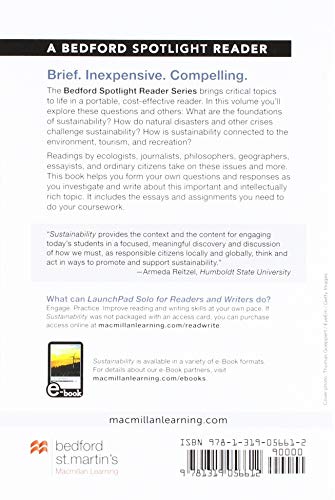 Sustainability: A Bedford Spotlight Reader,Used