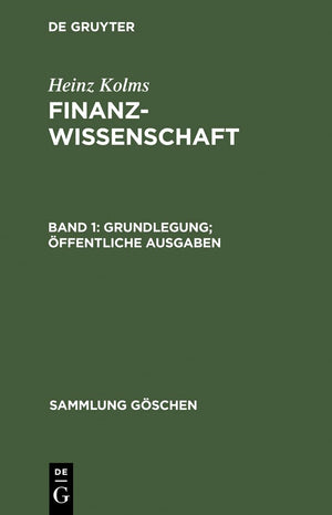 Grundlegung. ffentliche Ausgaben (Sammlung Gschen, 6148) (German Edition),New