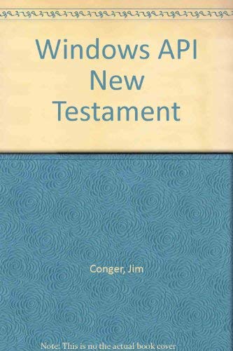 Windows Api New Testament/Book And Cdrom