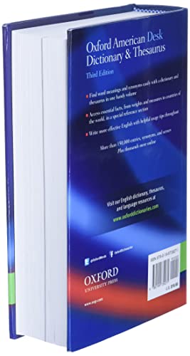 Oxford American Desk Dictionary & Thesaurus,Used