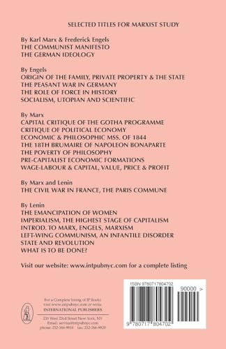 WageLabour and Capital and Value, Price, and Profit,New