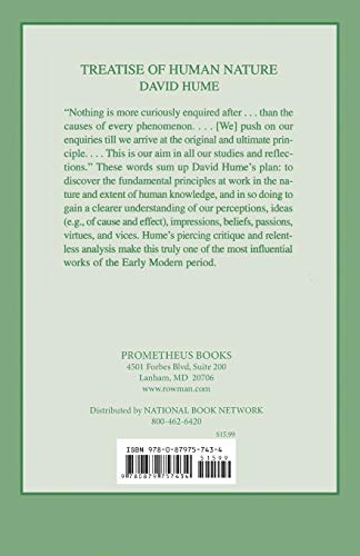A Treatise of Human Nature (Great Books in Philosophy),Used