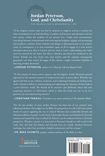 Jordan Peterson, God, and Christianity: The Search for a Meaningful Life,New