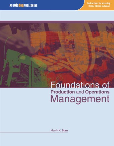 Foundations of Production And Operations Management,Used
