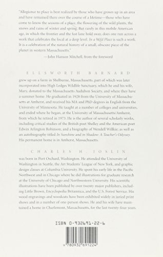 In a Wild Place: A Natural History of High Ledges (Massachusetts Audubon Society),Used