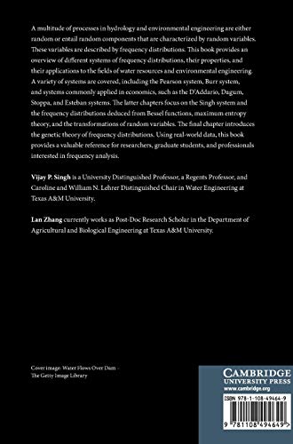 Systems of Frequency Distributions for Water and Environmental Engineering,Used