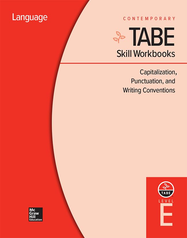 TABE Skill Workbooks Level E: Capitalization, Punctuation, and Writing Conventions (10 copies) (Achieving TABE Success for TABE ,Used