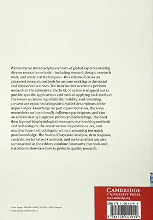 Advanced Research Methods for the Social and Behavioral Sciences,Used