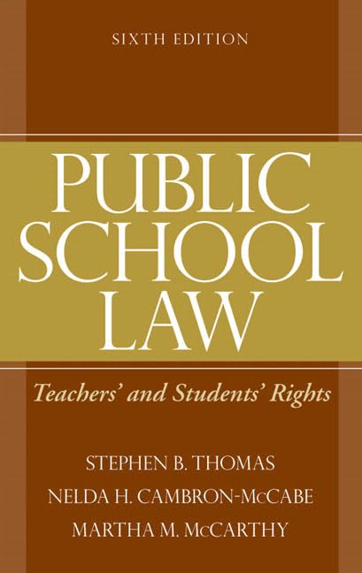 Public School Law: Teachers' and Students' Rights,Used