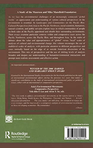 Landscapes and Communities on the Pacific Rim: From Asia to the Pacific Northwest: From Asia to the Pacific Northwest (Study of ,Used