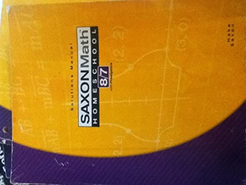 Saxon Math 8/7 with Prealgebra (Kit: Text, Test/Worksheets, Solutions Manual),New