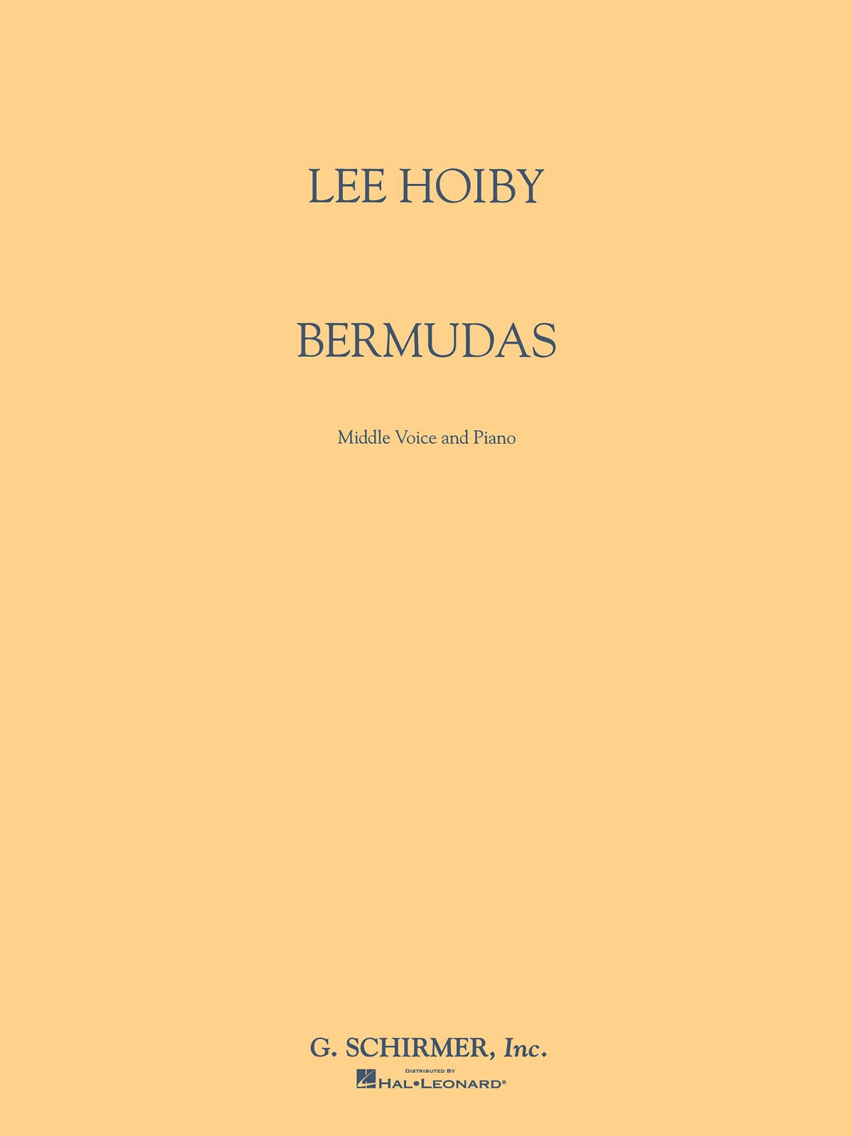 Bermudas: Voice and Piano,Used