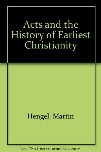 Acts and the History of Earliest Christianity,Used