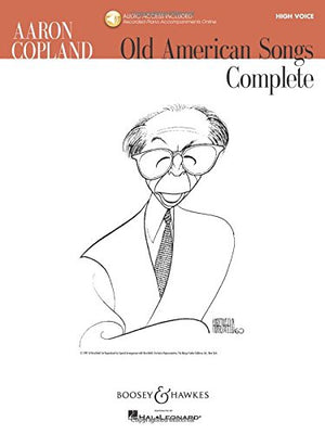 Aaron Copland  Old American Songs Complete Book/Online Audio,Used