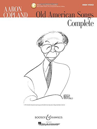 Aaron Copland  Old American Songs Complete Book/Online Audio,Used