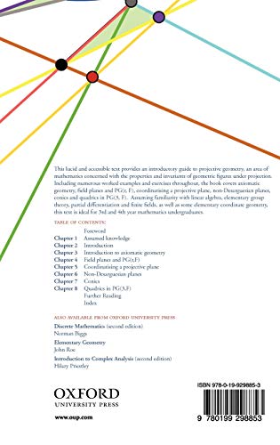 Projective Geometry: An Introduction (OxfordWarburg Studies),Used