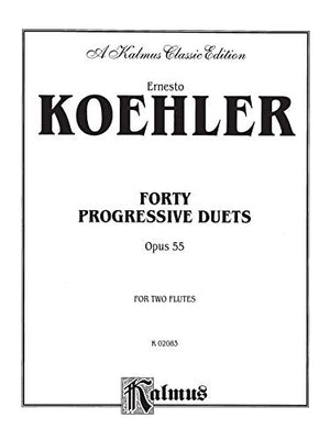 Forty Progressive Duets, Op. 55 (Kalmus Edition),Used