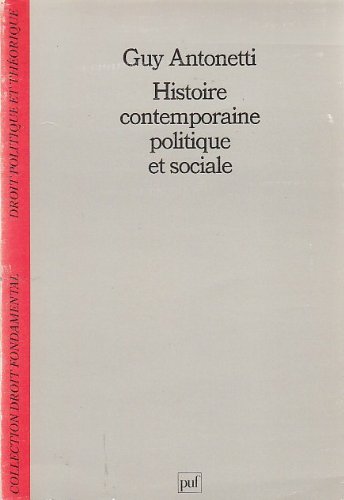 Histoire contemporaine politique et sociale (Droit fondamental) (French Edition),Used