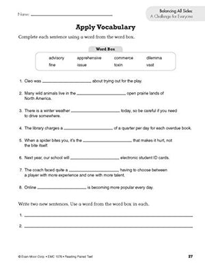 Reading Paired Text, Grade 6,Used