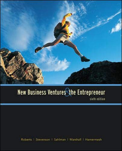 New Business Ventures And The Entrepreneur,Used