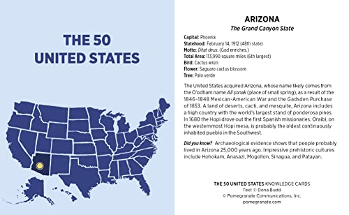 The 50 United States Knowledge Cards,Used