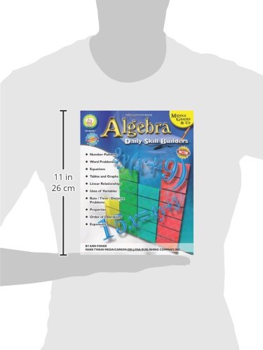 Algebra: Daily Skill Builders, Middle Grades & Up,Used