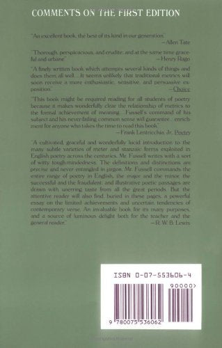 Poetic Meter and Poetic Form,Used